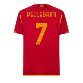 AS Roma Lorenzo Pellegrini #7 Hemmakläder 2023-24 Kortärmad